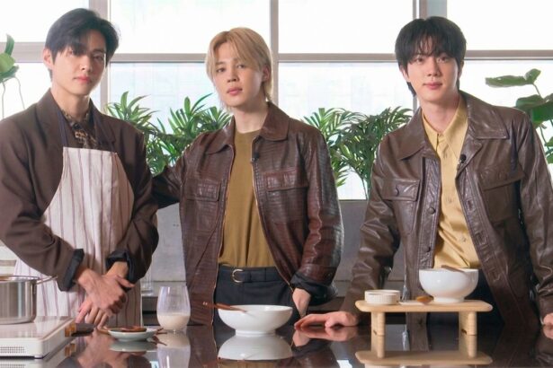 BTS Jin teaches V and Jimin to cook Korean food in Vogue video March 2026