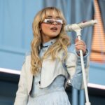 Sabrina Carpenter headlining Coachella 2026 on the main stage in Indio California