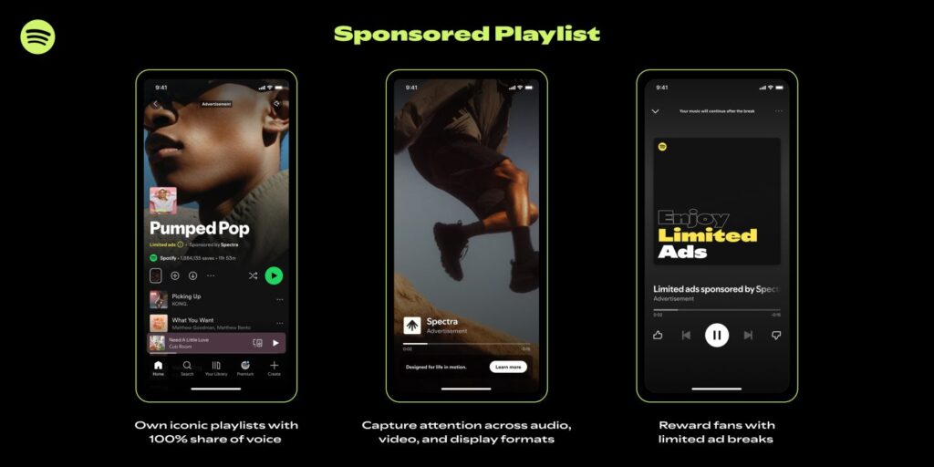 Spotify Launches Carousel Ads and Playlist Takeovers