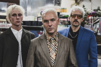 The Ordinary Boys, back and unbothered. Preston (centre) and bandmates photographed ahead of their 2026 comeback single 'Peer Pressure'