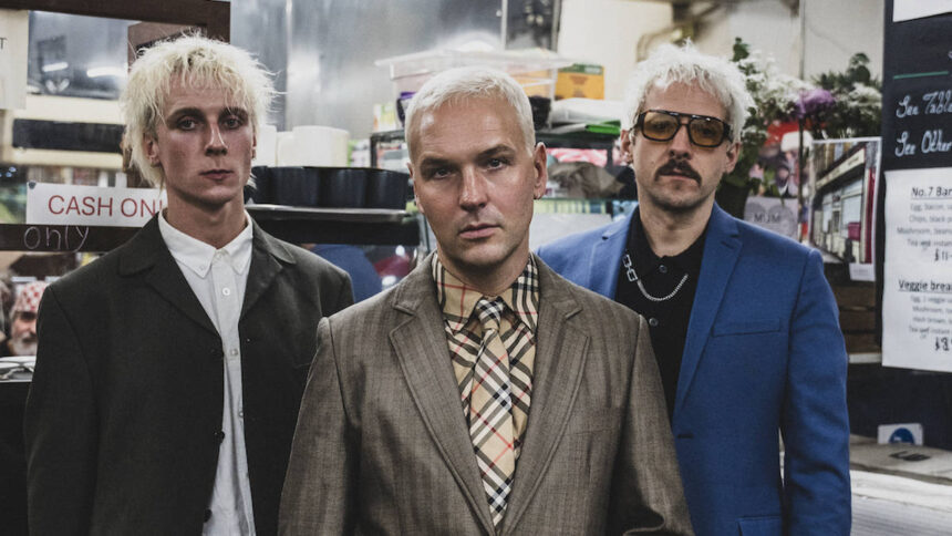 The Ordinary Boys, back and unbothered. Preston (centre) and bandmates photographed ahead of their 2026 comeback single 'Peer Pressure'