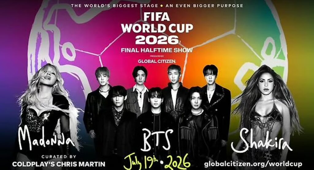 BTS, Madonna, Shakira Set for First-Ever 2026 World Cup Final Halftime Show BTS, Madonna, Shakira Set for First-Ever 2026 World Cup Final Halftime Show