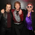 Rolling Stones Mick Jagger, Keith Richards, and Ronnie Wood at Foreign Tongues album launch, Brooklyn, May 2026