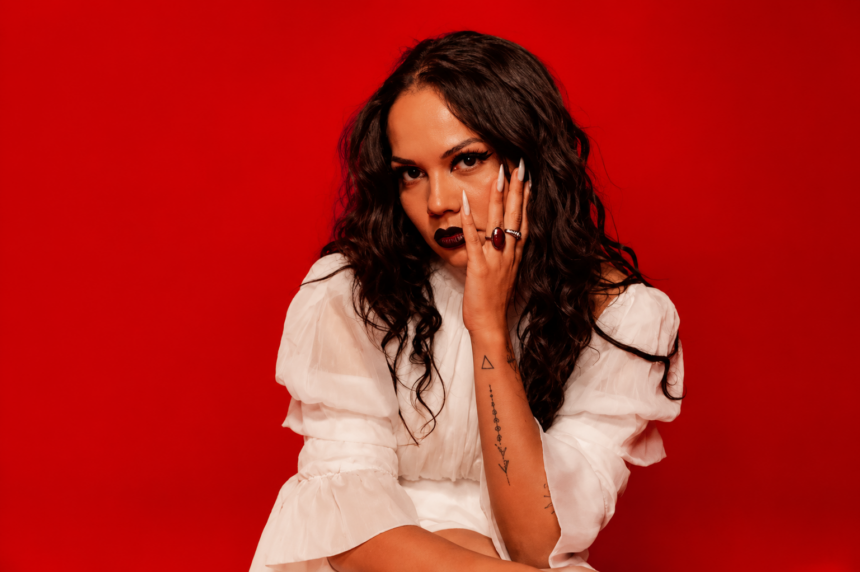 Caroline Alves Swiss Brazilian alt-pop artist official press photo for Innocence single SOAP Music 2026
