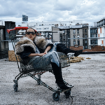 FKA twigs official press photo for On Your Mind single featuring Lil Yachty Atlantic Records June 2026 photographed on Paris rooftop in shopping cart