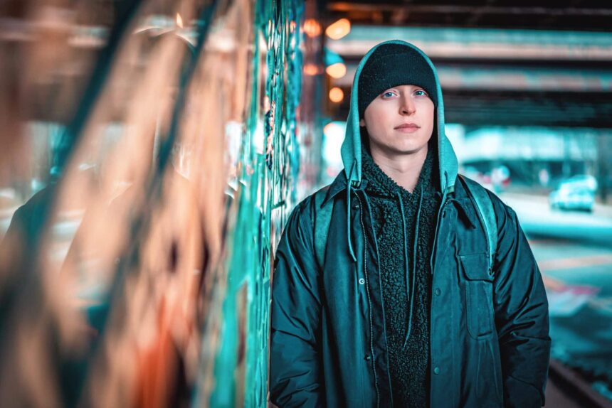 Ian Snow Chicago-raised Denver-based melodic bass producer official press photo for Shadowban single WAKAAN Subsidia Ophelia 2026