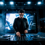 Ron Morven dance electronic DJ producer performing live on stage for Paper Sun single release June 2026