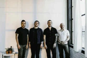 The Menzingers Greg Barnett Tom May Joe Godino Eric Keen official press photo for Everything I Ever Saw Epitaph Records 2026