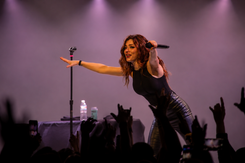 Chrissy Costanza Against The Current vocalist performing live for Always You and I single and Til Death Back Tour UK Europe autumn 2026