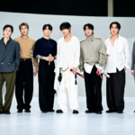 BTS poses together after announcing the group won't submit music for the 2027 Grammy Awards