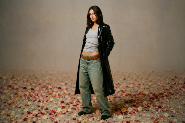 Stella Lefty poses in press art for her debut album 'Long Way Home,' ahead of her 2027 headlining tour.