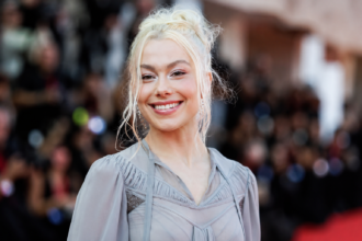Phoebe Bridgers at the Venice premiere of 'Primetime', which features her song 'On Video'