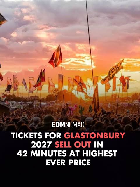Glastonbury 2027 General Tickets Sell Out in 42 Minutes